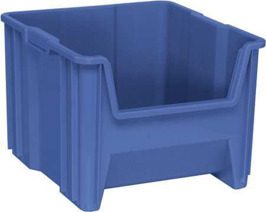 Plastic Shelf Storage Bin Unit From Quantum Storage 11 1/4" x 2 1/2" Blue 