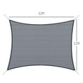 thumbnail image 3 of Outsunny 12' Square Sun Shade Sail, 3 of 10