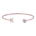 thumbnail image 1 of Pulsera Mujer Inicial Letra LuckyLy, Acero Inoxidable y Zirconia Cúbica, Modelo Sonia rosa UNITALLA, 1 of 8