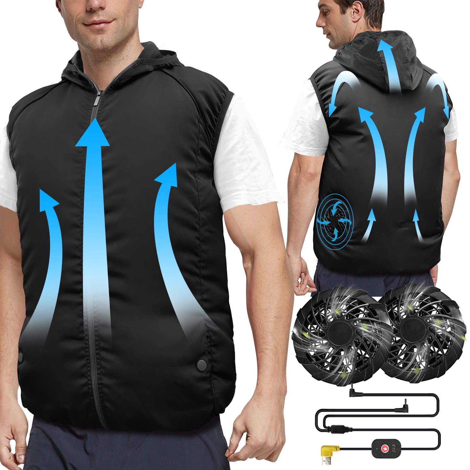Air Conditioned vest with 2 Fans
