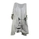 thumbnail image 1 of Vestido HUOGUO Vintage Floral Manga 3/4 para mujer, talla grande, 1 of 4