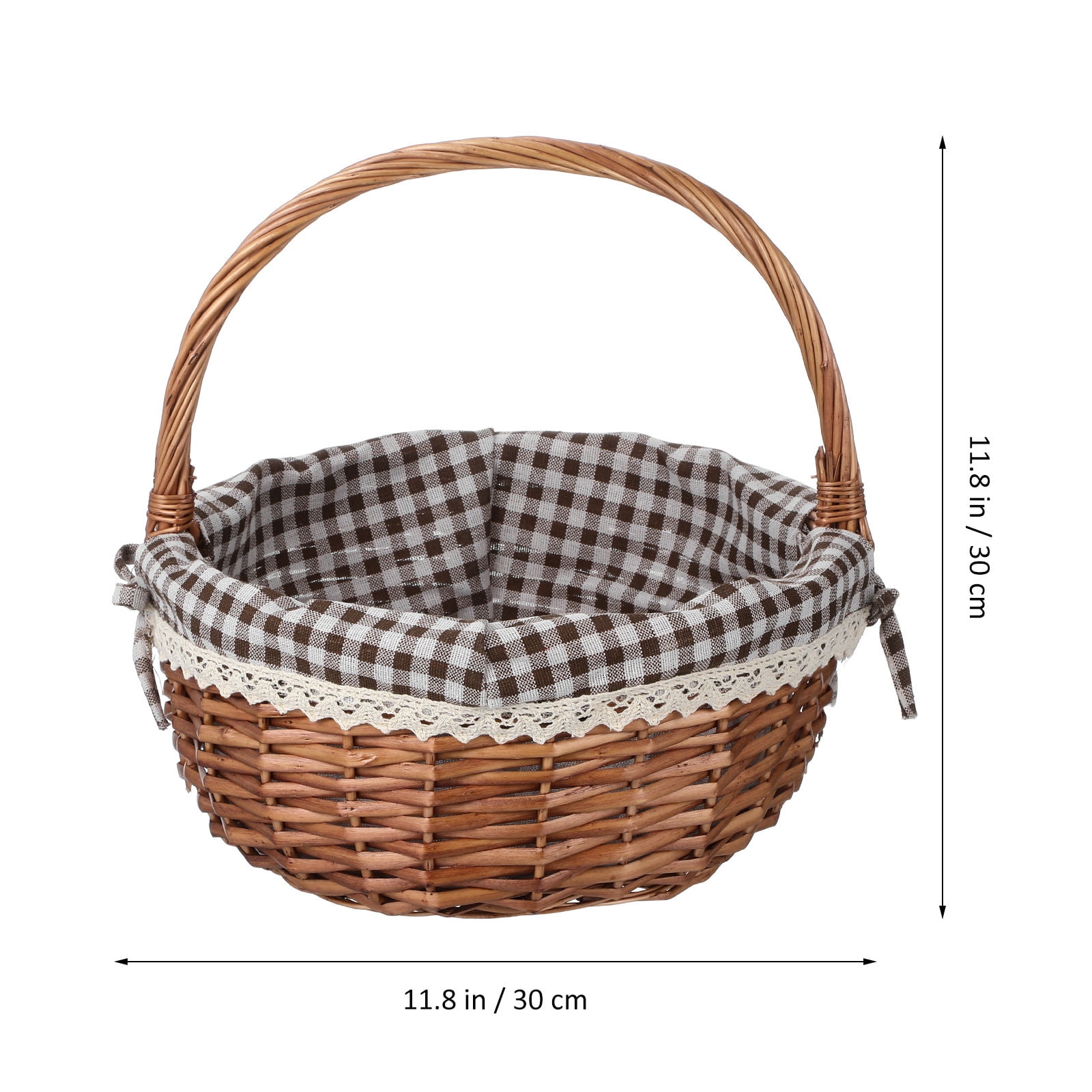 TABLZONE Woven Imitation Rattan Storage Basket Set for Easter Celebration, Decorative and Organizer
