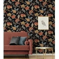 thumbnail image 2 of NextWall  Kianna Jacobean Peel and Stick Wallpaper 20.5 in. W x 18 ft. L - Ebony, 2 of 12