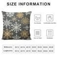 thumbnail image 5 of COMIO  Cozy Fleece Throw Pillow Cases Covers for Couch Bed Sofa Christmas Snowflakes Both Medium Grey, 5 of 5