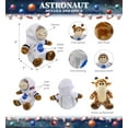 thumbnail image 3 of DolliBu Giraffe Astronaut Plush Toy - Super Soft Safari Life Astronaut Stuffed Animal Plush with Space Helmet and NASA Astronaut Suit, Cute Spaceman Doll Decor for Girls and Boys - 9 Inch, 3 of 7