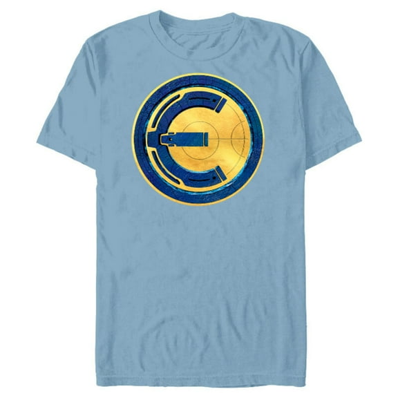 Marvel Eternals Blue and Yellow Icon - Short Sleeve Blended T-Shirt for Adults – Customized-Ocean Blue