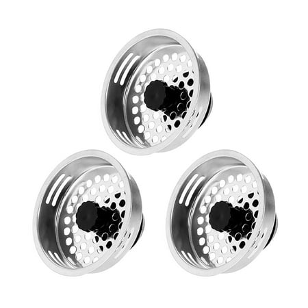

3pcs Drain Basin Kitchen Sink Strainer Hair Catcher Stainless Steel Universal