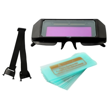 

Solar Powered Auto Darkening Welding Goggle LCD Welder Glasses with Shade