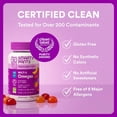 thumbnail image 6 of SmartyPants Toddler Plus Multi & Omegas Multivitamin Gummies, Omega 3 DHA/EPA, Vitamins D3, C, B12, B6, A, K, Zinc, Biotin, Gluten Free, Clean Label, Low Sugar, 3 Flavors, 120 Gummies, 6 of 7