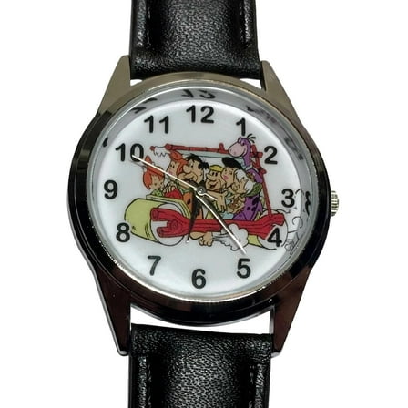 The Flintstones Character Group Pu Leather Band Wrist Watch