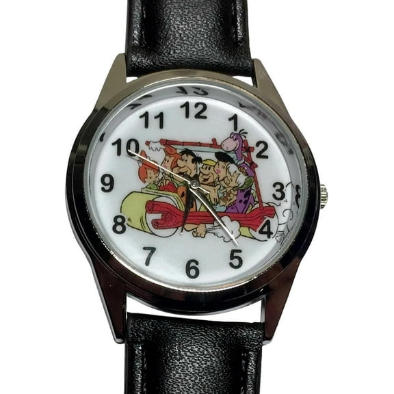 The Flintstones Character Group Pu Leather Band Wrist Watch