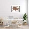 thumbnail image 2 of Stupell Industries Start Exploring National Parks Map United States Modern Painting Black Framed Art Print Wall Art, 24 x 30, Design by Daphne Polselli, 2 of 7