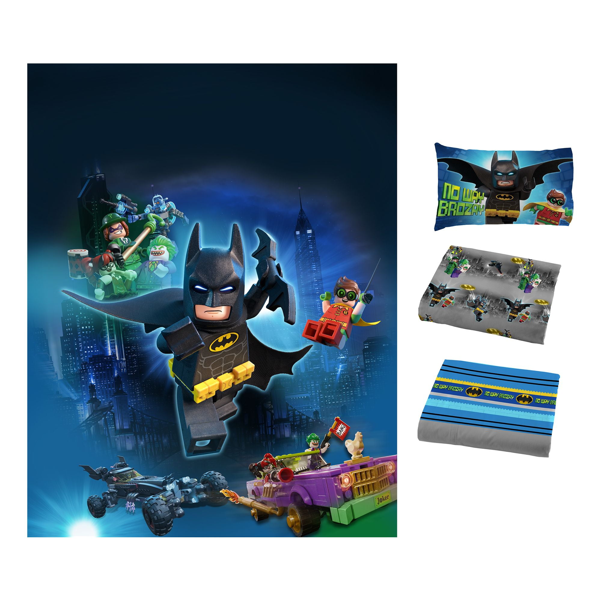 LEGO Batman Way Brozay Twin Sheet Set