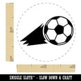 thumbnail image 2 of Soccer Ball Action Self-Inking Rubber Stamp Ink Stamper - Brown Ink - Mini 1/2 Inch, 2 of 7