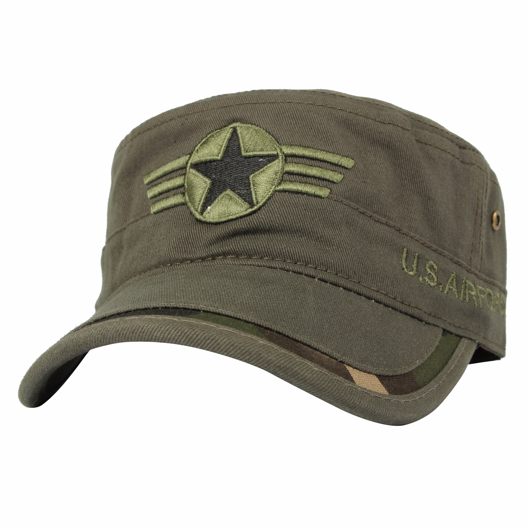 WITHMOONS Cadet Cap Camouflage US Military Star Embroidery Hat LX4427