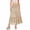 Beige, variant on Tqcoqu Women's High Waist Smocked Ruffle Tiered Maxi Skirt Casual Flowy Long Skirt,Beige,Women's S-XL