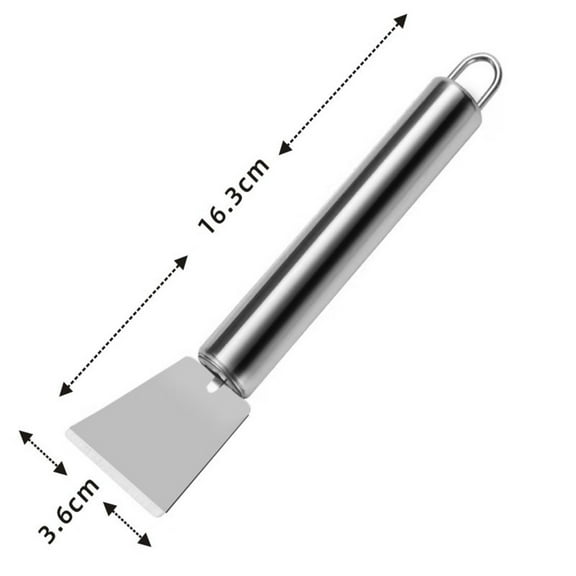 Zmeidao Stainless Steel Scraper, Oven Scraper Tool, Cleaning Scrapers, Induction Hob, Stoves,None-Scratches Putty Scraper for Kitchen Cleaning, Bathroom Gap Cleaning Tool