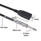 thumbnail image 4 of Gwong Electrónica Cable de grabación de audio de guitarra Tipo-C Macho a 6.35mm Macho CHIP INTERPRADO PLAQUETE Y PLAYA Cable adaptador de audio, 4 of 6
