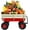Red, variant on Outdoor Wagons for Kids, All Terrain Utility Wagon with Wheels, Beach Wagon for Camping Shopping, Red