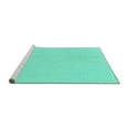 thumbnail image 2 of Ahgly Company Machine Washable Indoor Rectangle Solid Turquoise Blue Modern Area Rugs, 8' x 12', 2 of 4