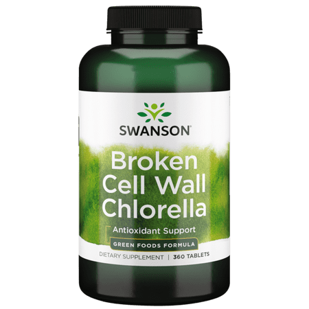 Swanson Broken Cell Wall Chlorella 500 mg 360 Tablets