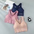 thumbnail image 4 of Yoga Bra Womens Light Support Seamless Sports Bra Wireless Yoga Bra Top, 4 of 9