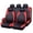 red, variant on AUQ Car Seat Covers,Stylish Designs to Express Your Personality. Car Seat Cover,Easy to Maintain with Simple Cleaning. Seat Covers,Red,Style2