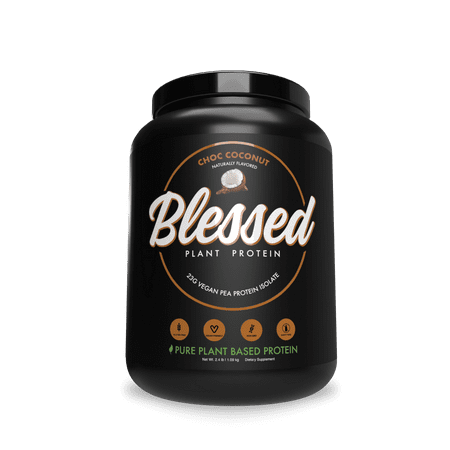 BLESSED Plant Based Protein Powder – 23 Grams, All Natural Vegan Friendly Pea Protein Powder, Gluten Free, Dairy Free & Soy Free