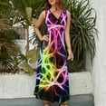 thumbnail image 5 of Fibre Optic Sleeveless Dress Women's clothing cocktail dresses birthday dresses for women, 5 of 7