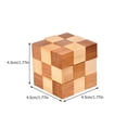 thumbnail image 4 of 4pcs Bamboo Kongming Lock Toy Creative Toy Brain Teasers Toy Educational Toys, 4 of 8