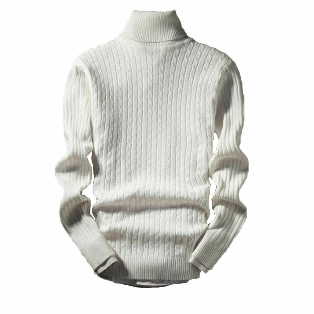 Black Shirt Men FAFWYP Men's Big Tall Slim Fit Basic Turtleneck