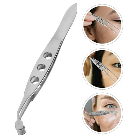 PAMINGONO Eyelid G Tweezer Stainless Silver Meibomian Expressor for Home