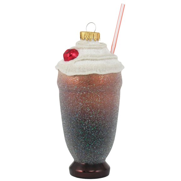 Christmas By Krebs Blown Glass  Collectible Tree Ornaments (Rootbeer Float Figurine)