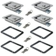 thumbnail image 4 of Baohd Durable 4pcs Marine Yacht Stainless Steel Paddle Lock Set Truck RV Tool Box Key Included, 4 of 6