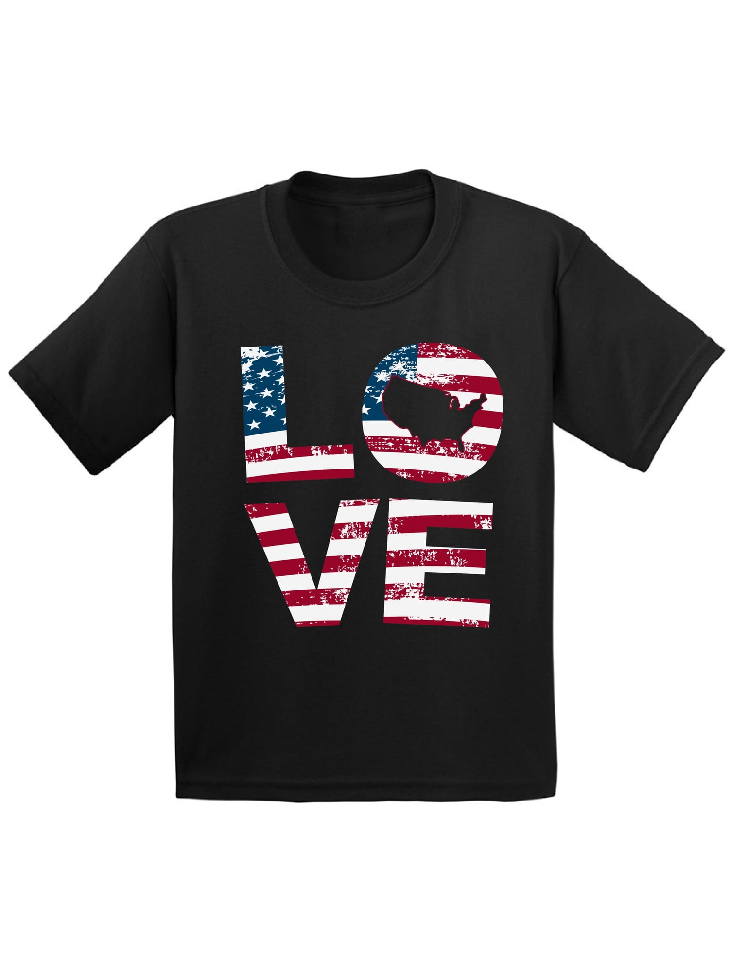 Awkward Styles American Flag Love Youth Shirt United States of America