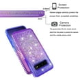 thumbnail image 4 of Mignova Galaxy S10 Plus Flash case,[Durable and Cute] Colorful Quicksand Series Bling Diamond Flowing Liquid Floating Shockproof Cover case for Galaxy S10 Plus 6.4 inch case(Gradient Purple/Blue), 4 of 7