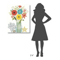 thumbnail image 4 of Global Gallery's 'Seaside Bouquet III Mason Jar' By Michael Mullan Stretched Canvas Wall Art, 4 of 4