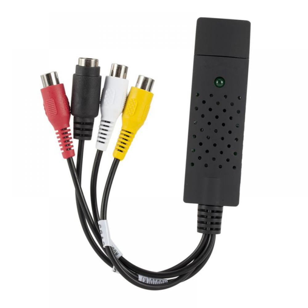 MELLCO 1080P HD USB 2.0 Adapter Cable TV DVD VHS DVR Card Video Capture  Device Supports Black Capture Card for Computer - Walmart.com