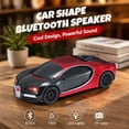thumbnail image 3 of WSTER WS-660 portable Bluetooth speaker is a cool, car-shaped wireless speaker with LED lights, an FM radio, and TF card support.Suitable for desktop decorations/computer use/outdoor use/party use, 3 of 10
