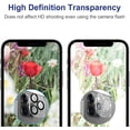 thumbnail image 4 of [2 Pack] Compatible with iPhone 13 Pro Max IBAOLE Lens Protector HD Clear Tempered Glass Back Lens Film Fingerprints & Scratch Resistant Bubble Free Lens Screen Cover for iPhone 13 Pro Max, Black, 4 of 7