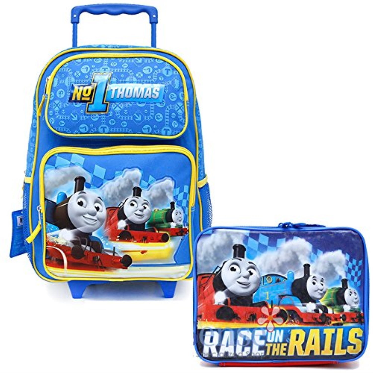 thomas thomas tank engine friends school roller backpack lunch bag