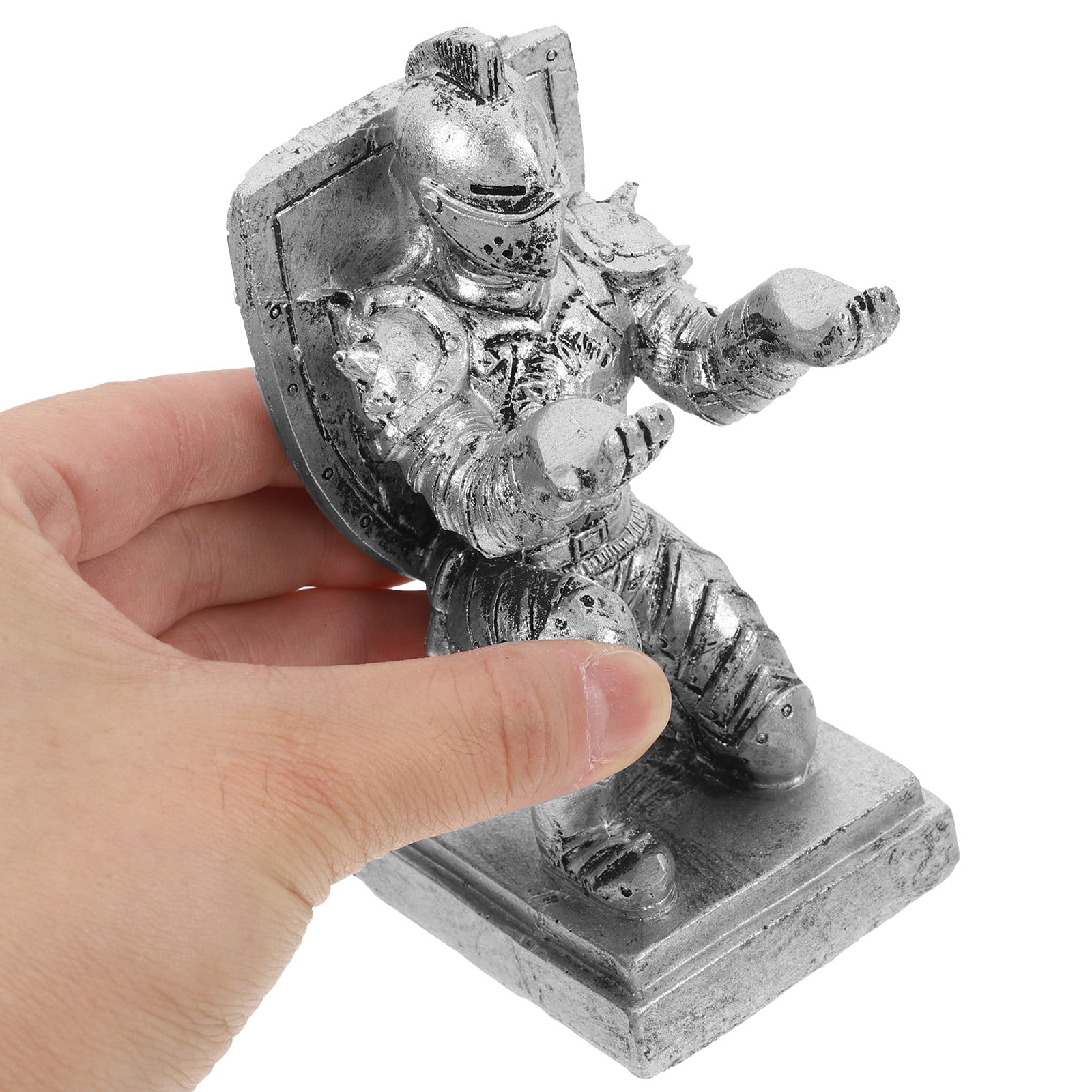 4pcs Knight Shape Pen Holder Desk Organizer Accessories Executive Desk Pen Stand Decoration For Office And Home Stationery Decor