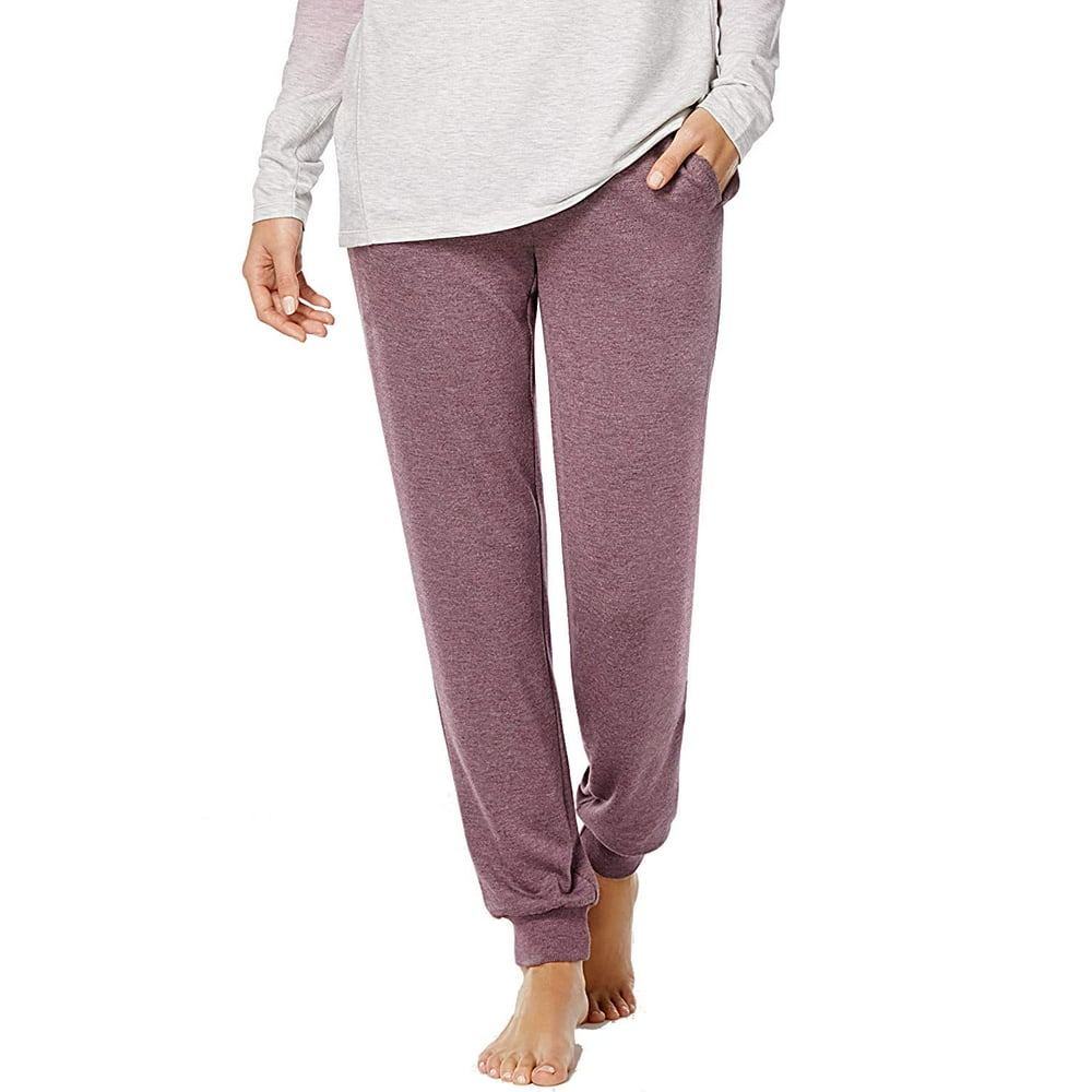 Alfani Alfani Women's Jogger Pajama Pants Purple Myst Plum Heather XS