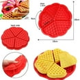 thumbnail image 3 of 2 Styles Silicone Waffle Moulds Microwave Baking Cookie Cake Maker Pan Pastry Cooking Mold, 3 of 9