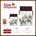 thumbnail image 3 of Rocae Running White Horses Print Christmas Drawstring Linen Gift Bag with Drawstrings Treat Bag Goody Present Bags for Christmas Party Favor, 3 of 8