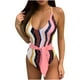 thumbnail image 1 of Gibobby Batas de baño mujeres spa Bikini de una pieza a la moda, traje de baño estampado, conjunto de ropa de playa, traje de baño Sexy para mujer, conju(Rosa,G), 1 of 5