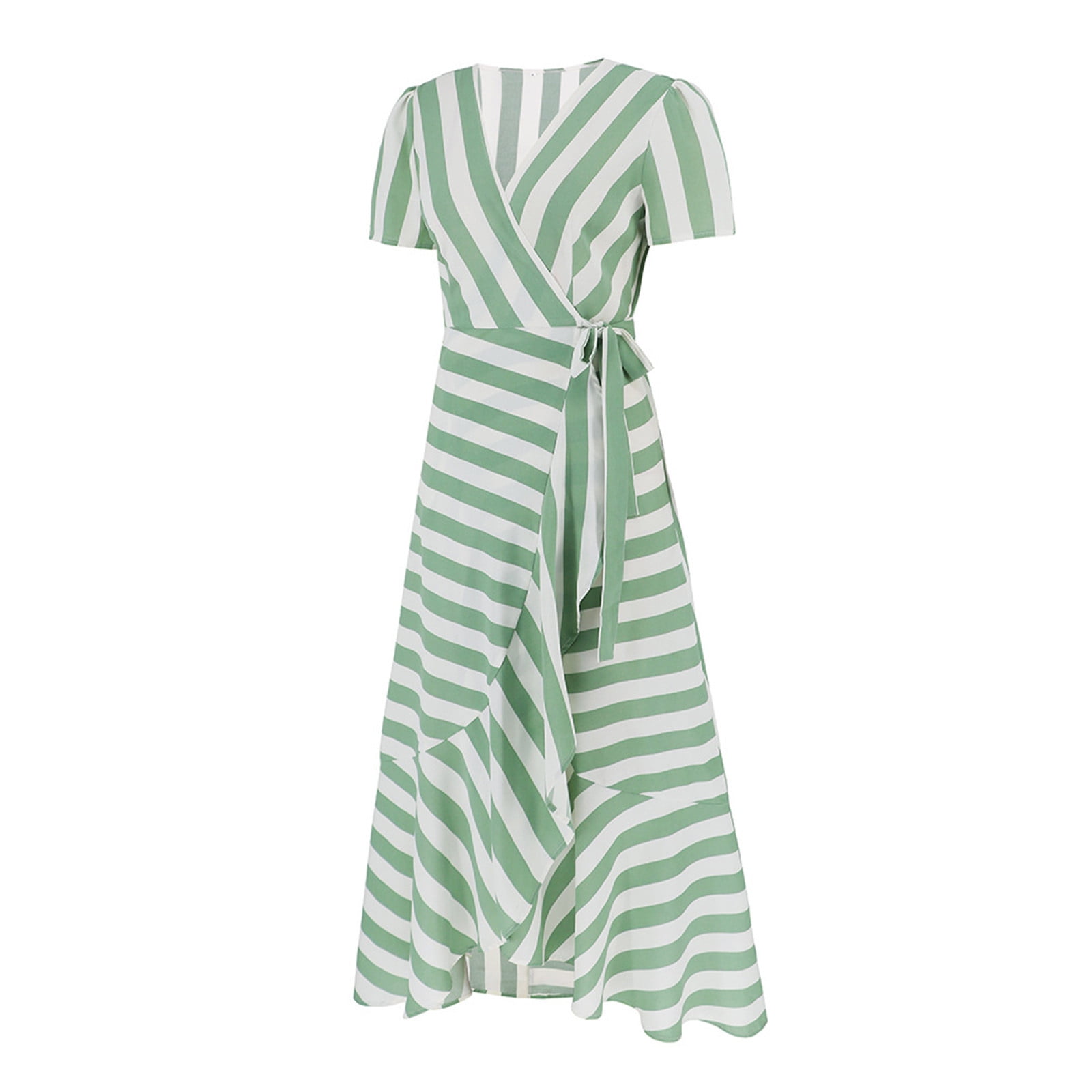 ファッション特集 for Dresses Summer Henpk Women Casual Dress Shirt T Striped Clothing