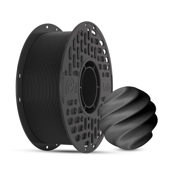 PETG Carbon Fiber 3D Printer Filament, 1.75mm, Carbon Fiber Reinforced, Dimensional Stability,Black