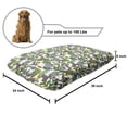 thumbnail image 2 of Cactus Pet Bed, Pattern with Succulent Plants Blue Agaves and Prickly Pear Hawaiian Peruvian Garden, Resistant Pad for Dogs and Cats Cushion with Removable Cover, 24" x 39", Multicolor, by Ambesonne, 2 of 4