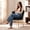 Black, variant on COOLHUT Petal Velvet Vanity Chair, Flower Cute Girls Mack Up Vanity Stool Chair with Lumber Pillow and Adustable Gold Legs, Upholstered Small Desk Chair for Living Room Bedroom Home Office, Beige